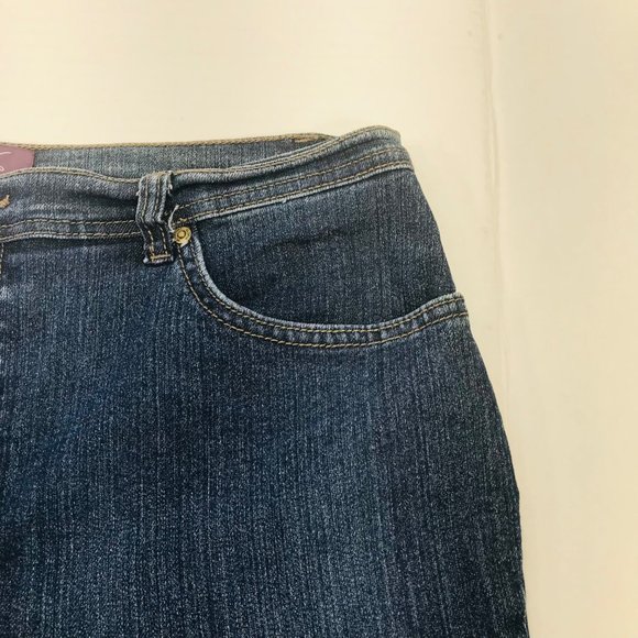 Gloria Vanderbilt Women's Size 16 Petite Denim Blue Jean Preowned Good Condition - Picture 15 of 15